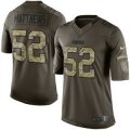 nike green bay packers #52 clay matthews army green salute to se