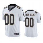Football Custom New Orleans Saints white limited 100th season jersey