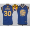 youth nba golden state warriors #30 stephen curry blue swingman 2015 the finals patch stitched jerseys