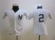 youth mlb jerseys New York Yankees #2 Derek Jeter white kids jer