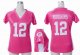 nike women nfl green bay packers #12 rodgers pink jerseys [draft
