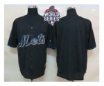 2015 World Series mlb jerseys new york mets blank black