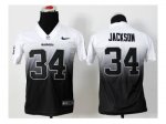 Nike Youth oakland raiders #34 jackson white-grey[Elite II drift fashion]
