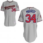 Baseball Jerseys minnesota twins #34 puckett grey(50th)