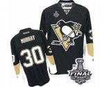 Youth Reebok Pittsburgh Penguins #30 Matt Murray Authentic Black Home 2017 Stanley Cup Final NHL Jersey