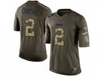 nike nfl green bay packers #2 mason crosby army green salute to service limited jerseys
