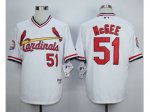 MLB St. Louis Cardinals #51 Willie McGee White 1982 jerseys