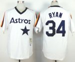 men's mlb houston astros #34 nolan ryan white m&n new cool base jerseys