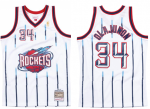 Swingman Jersey Houston Rockets 1996-97 Hakeem Olajuwon White