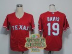 mlb texas rangers #19 davis red(cool base)