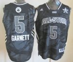 2013 nba all star boston celtics #5 garnett black jerseys