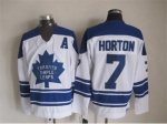 NHL Toronto Maple Leafs #7 HORTON white Throwback Stitched jerse