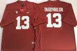 Men's Alabama Crimson Tide Red #13 Tua Tagovailoa College Limited Jersey