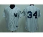 New York Yankees #34 BURNETT 2009 world series patchs white