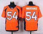 nike denver broncos #54 marshall orange elite jerseys