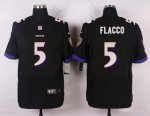 nike baltimore ravens #5 flacco black elite jerseys