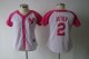women new york yankees #2 jeter white and pink(2012 new)cheap je