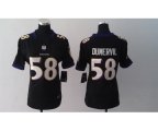 nike women nfl baltimore ravens #58 dumervil black jerseys