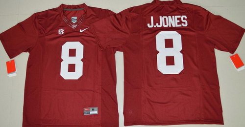 Men\'s Alabama Crimson Tide #8 Julio Jones Red Limited Stitched College Football Nike NCAA Jersey