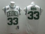 nba boston celtics #33 bird white jerseys
