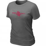 women nba houston rockets big & tall primary logo D.grey T-Shirt