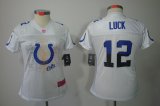 nike women nfl indianapolis colts #12 luck white [2012 fem fan]