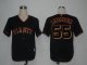 MLB Jerseys San Francisco Giants 55 Lincecum Black Cool Base