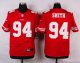 nike san francisco 49ers #94 smith red elite jerseys