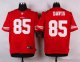 nike san francisco 49ers #85 davis red elite jerseys