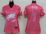 nike women nfl philadelphia eagles #7 vick pink [2012 fem fan]