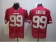nike nfl san francisco 49ers #99 smith elite red jerseys
