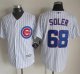 mlb jerseys Chicago Cubs #68 Soler White Strip New Cool Base Sti