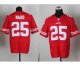nike nfl san francisco 49ers #25 ward elite red jerseys