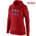 New England Patriots Women Nike Heart & Soul Pullover Hoodie Red