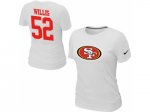 Women Nike San Francisco 49ers #52 Patrick Willis Name & Number
