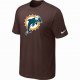 Miami Dolphins sideline legend authentic logo dri-fit T-shirt br