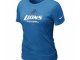 Women Detroit Lions Light blue T-Shirt