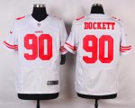 nike san francisco 49ers #90 dockett white elite jerseys