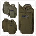 Football Seattle Seahawks Olive Salute to Service Sideline Therma Performance Pullover Hoodie