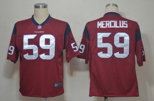 nike nfl houston texans #59 mercilus red jerseys [mercilus][game