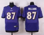 nike baltimore ravens #87 williams purple elite jerseys
