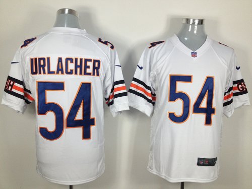 nike nfl chicago bears #54 urlacher white jersey [game]