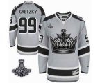 nhl jerseys los angeles kings #99 gretzky grey[stadium][2014 Sta