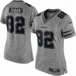 women nike nfl dallas cowboys #82 jason witten gray stitched gridiron jerseys