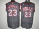 nba chicago bulls #23 jordan black and grey jerseys [2012 new]