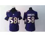 nike women nfl baltimore ravens #58 dumervil purple jerseys