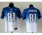 nike nfl detroit lions #81 calvin johnson blue-white [elite drif