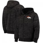 Football Denver Broncos G III Sports By Carl Banks Discovery Sherpa Full Zip Jacket Heathered Black