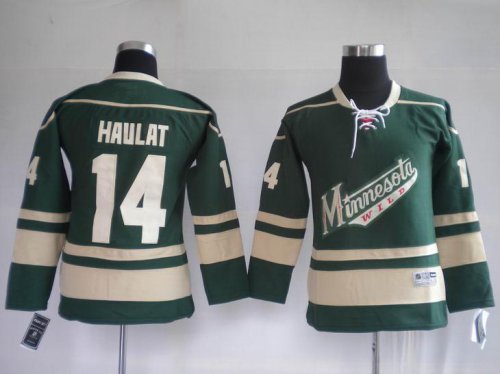 youth Hockey Jerseys minnesota wild #14 havlat green