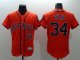 mlb houston astros #34 nolan ryan orange majestic flexbase authentic collection jerseys